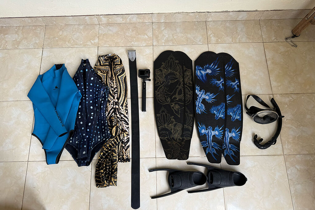 Freediving gear for raja ampat