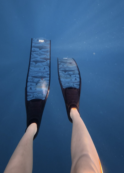 Diver Mon Art THRESHER BLACK FREEDIVING FINS